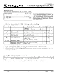 PI3USB10LP-AZMEX Datasheet Page 2