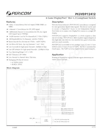 PI3VDP12412ZHE Datasheet Cover