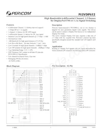 PI3VDP612ZHE Datasheet Cover