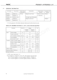 PS2502L-4-A Datasheet Pagina 4