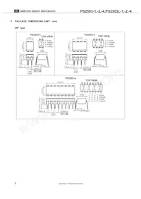 PS2503L-4-A Datasheet Pagina 2