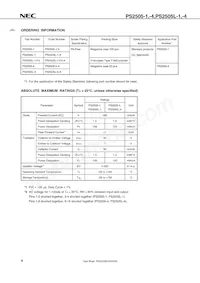PS2505L-4-A Datasheet Pagina 4