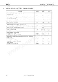 PS2513L-1-A Datasheet Page 12