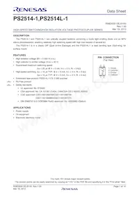 PS2514L-1Y-F3-A Datasheet Cover