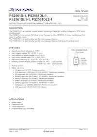 PS2561DL2-1Y-W-A Datasheet Copertura
