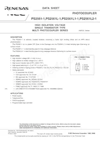 PS2561L-1-V-L-A Datasheet Pagina 3