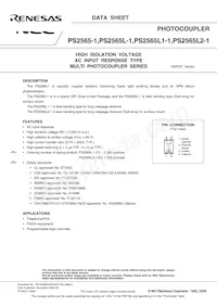 PS2565L1-1-A Datasheet Cover