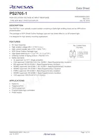 PS2705-1-F3-L-A Datasheet Copertura