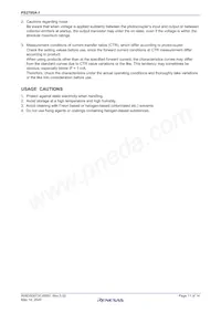 PS2705A-1-V-A Datasheet Pagina 11