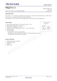 PS2711-1-F3-A Datasheet Cover