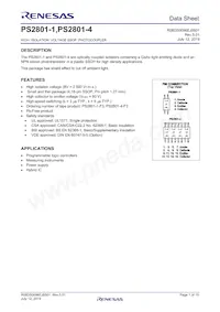PS2801-1-F3-P-A Datasheet Cover