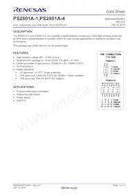 PS2801A-1-F3-A Datasheet Copertura
