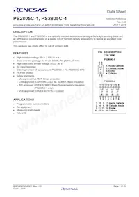 PS2805C-4-F3-A Datasheet Cover