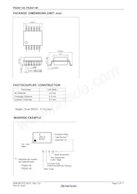 PS2841-4A-F3-AX Datasheet Pagina 2