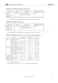 PS2861-1-F3 Datasheet Pagina 3