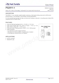 PS2911-1-F3-K-AX Datasheet Copertura
