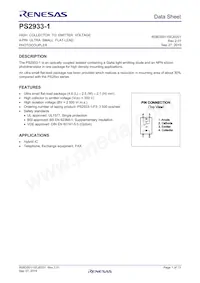 PS2933-1-F3-AX Datasheet Copertura