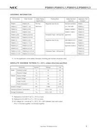 PS8501L3-AX Datasheet Page 5