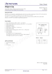 PS9117A-V-AX Datasheet Cover