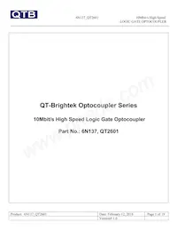 QT2601 Datenblatt Cover