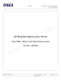QT4504 Datasheet Copertura