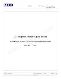 QT852 Datenblatt Cover