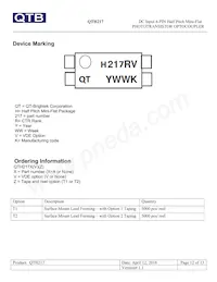 QTH217T1 Datasheet Page 12