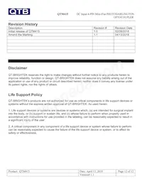 QTM415T1 Datasheet Page 12