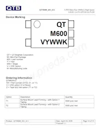 QTM611T1 Datasheet Pagina 14
