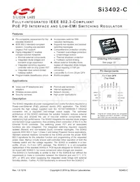 SI3402-C-GM Datasheet Cover