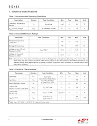 SI3483-A02-GM Datasheet Page 4