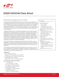 SI8282CD-IS數據表 封面