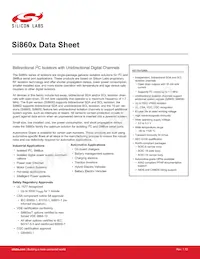 SI8605AB-B-IS1R Datasheet Cover