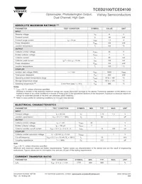 TCED4100 Datasheet Page 2