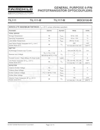 TIL117TVM Datasheet Page 2