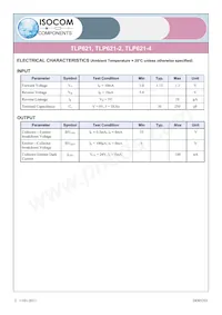 TLP621-2X Datasheet Page 2