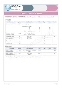 TLP621-2X Datasheet Pagina 3
