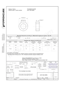 TX102/66/15-3C90 Datenblatt Cover