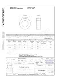 TX40/24/16-3C90 Datasheet Cover