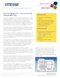 VSC7323VH數據表 封面