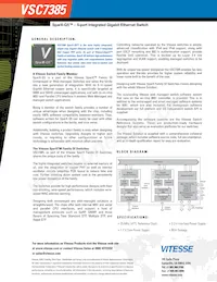 VSC7385XYV Datasheet Page 2