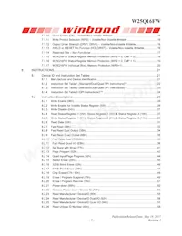 W25Q16FWSVIQ TR數據表 頁面 3