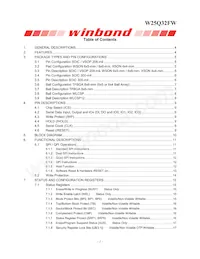 W25Q32FWZEIG TR Datasheet Page 2