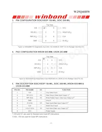 W25Q40BWUXIE TR Datasheet Page 6