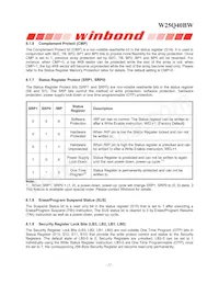 W25Q40BWUXIE TR Datasheet Page 12