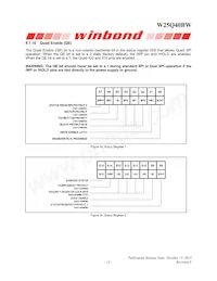 W25Q40BWUXIE TR Datasheet Page 13