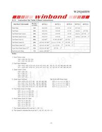 W25Q40BWUXIE TR Datenblatt Seite 18