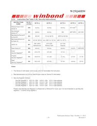 W25Q40BWUXIE TR Datenblatt Seite 19