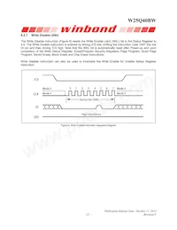 W25Q40BWUXIE TR Datasheet Page 21