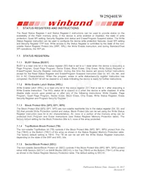 W25Q40EWSSIG Datasheet Page 13